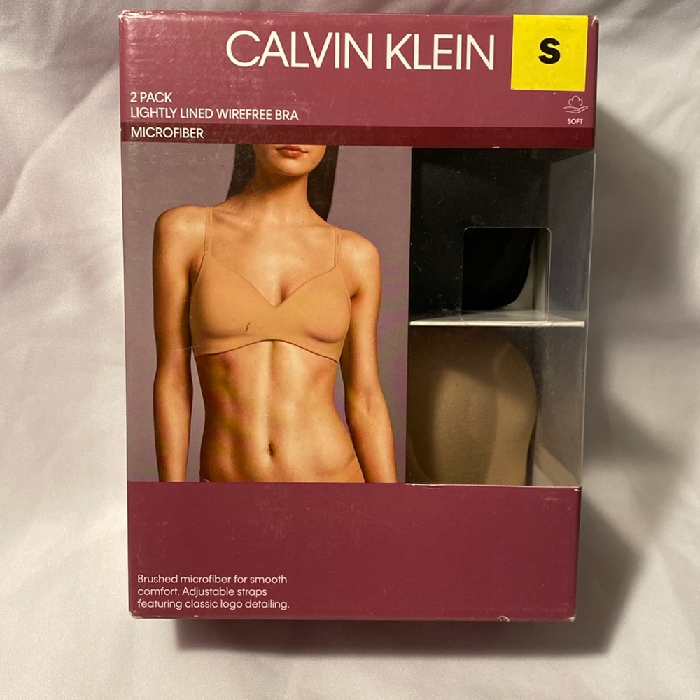 Calvin Klein lightly wire-free bra 2pk